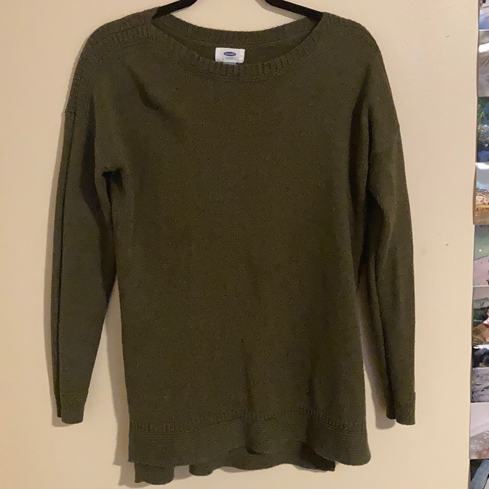 Dark green sweater